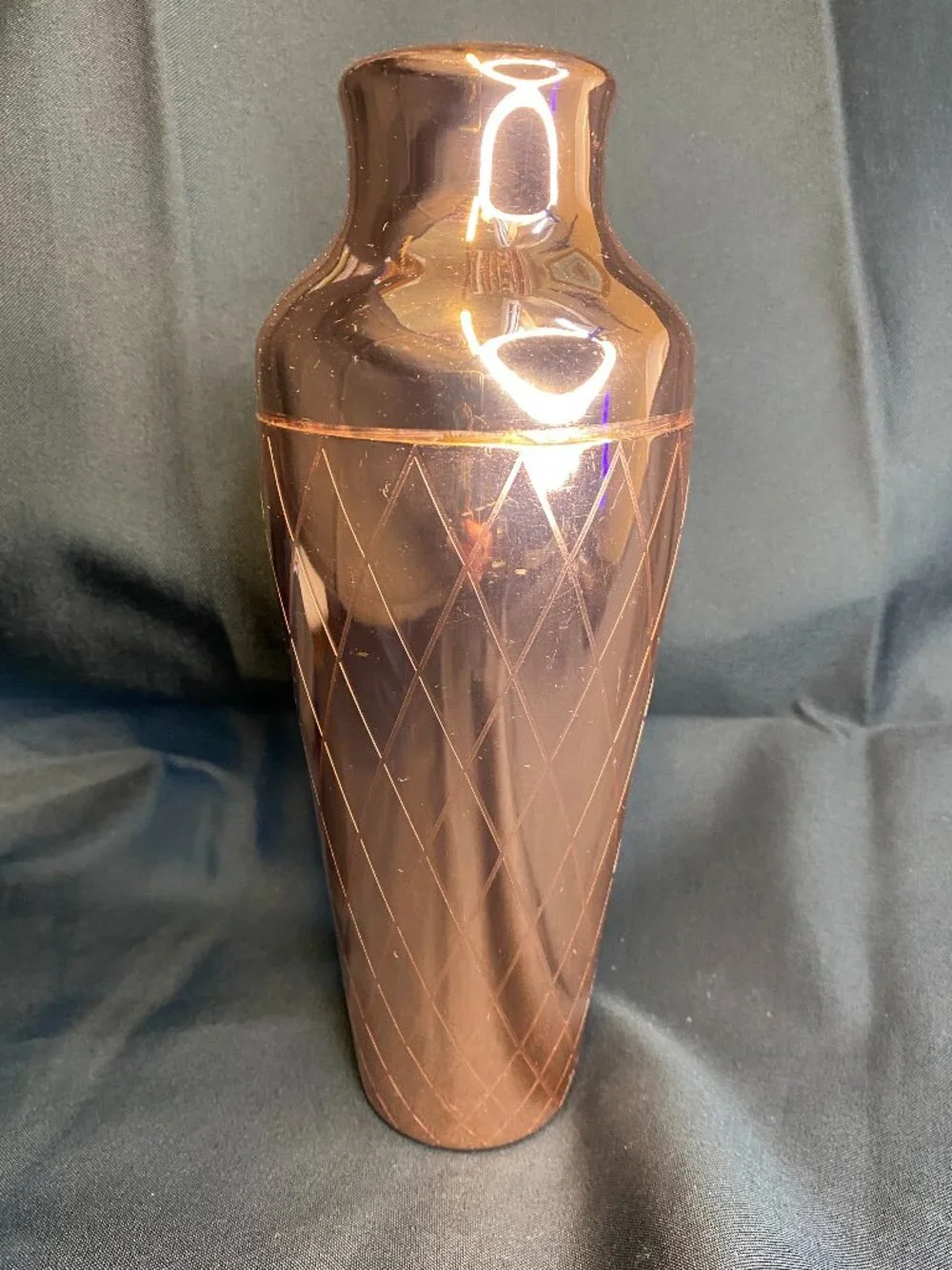 VonShef Rose-Copper Etched Parisian Cocktail Shaker